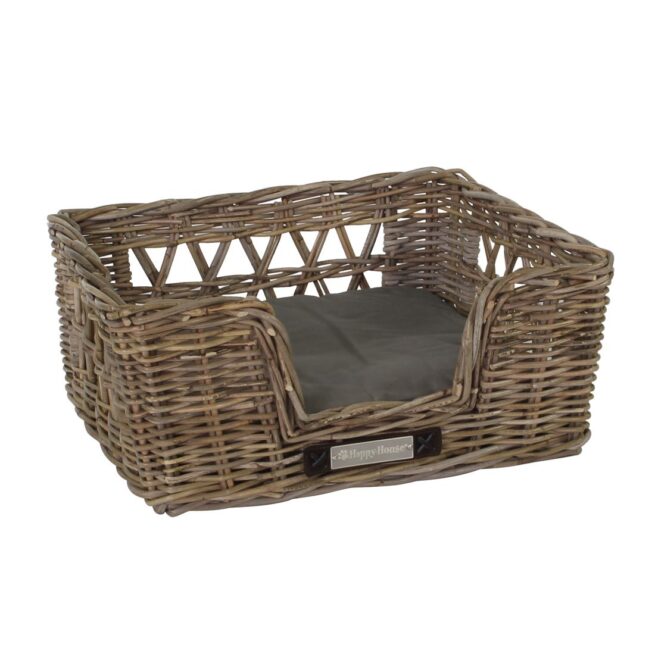 Kleine hondenmand Happy House Rotan Hondenmand Rechthoek Open Gevlochten S 55cm