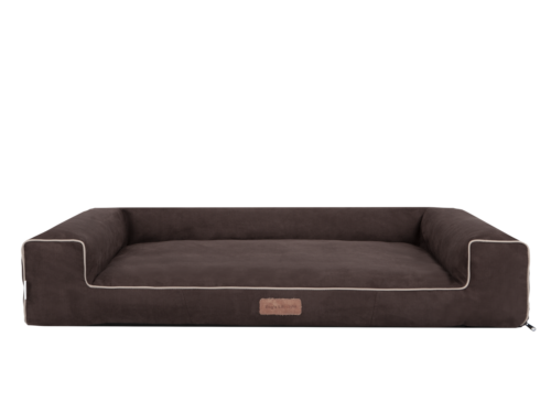 Hondenmand Lounge Bed Suedine Bruin