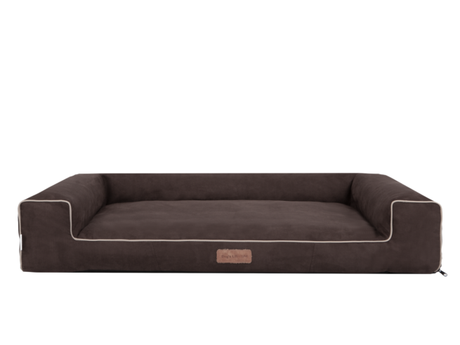 Hondenmand Lounge Bed Suedine Bruin