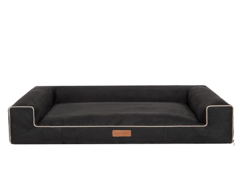 Hondenmand Lounge Bed Suedine Zwart