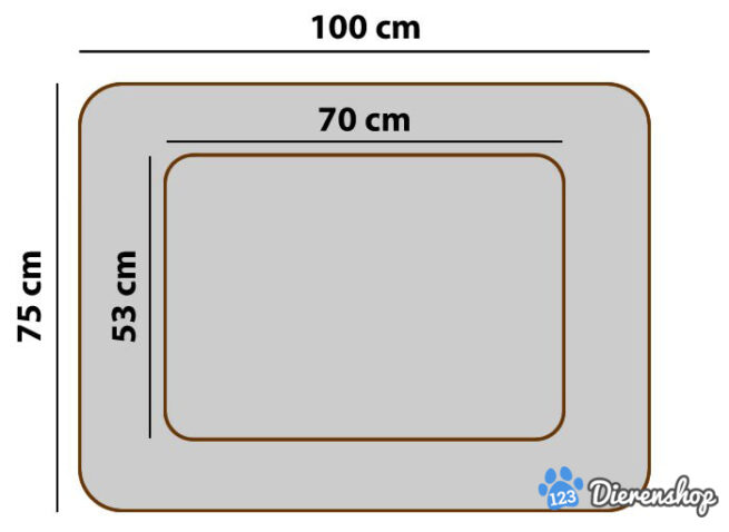 Orthopedische Hondenmand Eco-Leer Beige - Afbeelding 5