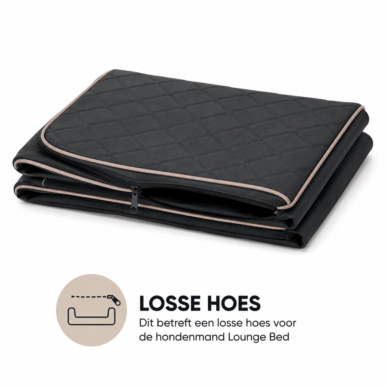 Dog's Lifestyle Hoes Hondenmand Lounge Bed Indira Eco-Leer Hoes Hondenmand Lounge Bed Indira Eco-Leer