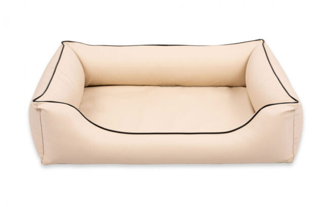 Orthopedische Hondenmand Eco-Leer Beige - Afbeelding 3