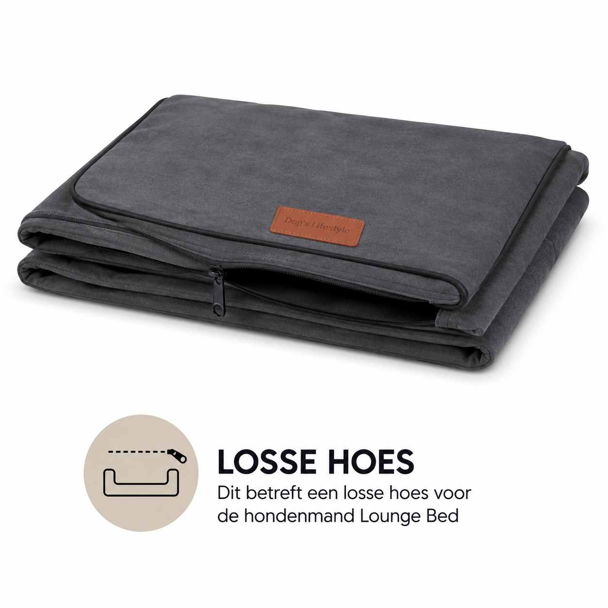 Dog's Lifestyle Hoes Hondenmand Lounge Bed Suedine Hoes Hondenmand Lounge Bed Suedine