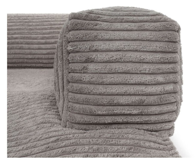 Bankbeschermer Deluxe Ribbed Corduroy Grijs - Afbeelding 2