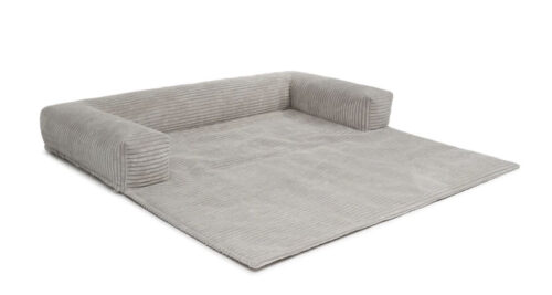 Bankbeschermer Deluxe Ribbed Corduroy Lichtgrijs