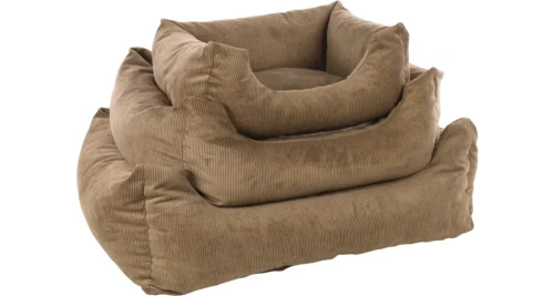 Hondenmand Celeste Ribstof Beige