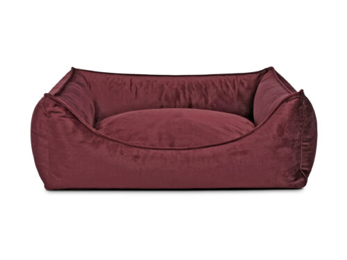 Hondenmand Glamour Velvet Bordeaux
