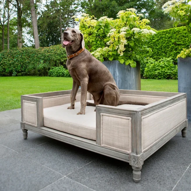 Hondenmand Lord Lou Victoria Linnen Ecru - Afbeelding 5