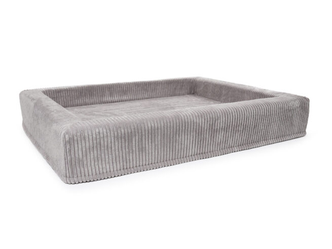 Hondenmand Ribbed Corduroy Rechthoek Grijs - Afbeelding 2