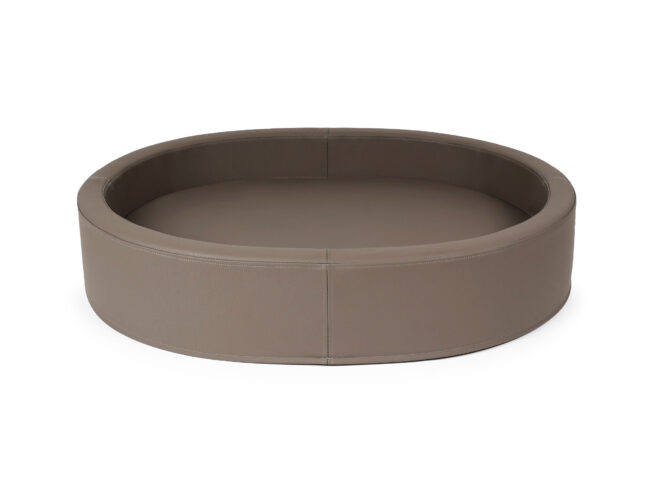 Grote hondenmand Hondenmand Solatium Pu-Leer Taupe