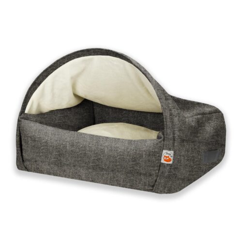 Snuggle Cave Sleepy Fox® Soft Touch Grey Chenille