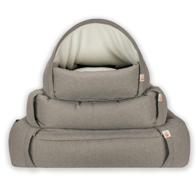 Snuggle Cave Sleepy Fox Quilted Beige - Afbeelding 2