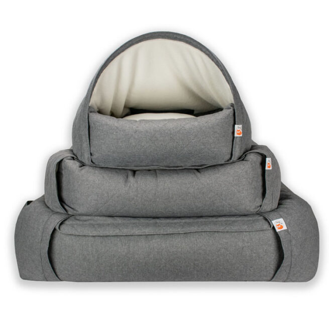 Snuggle Cave Sleepy Fox® Quilted Grijs - Afbeelding 2