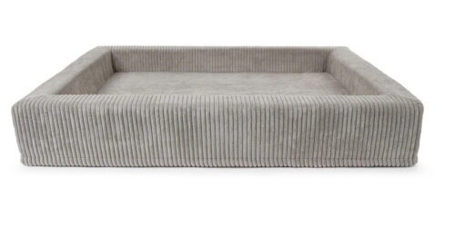 Hondenmand Ribbed Corduroy Zilvergrijs