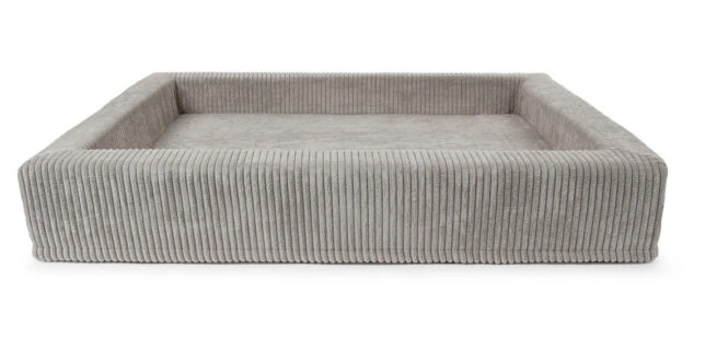 Hondenmand Ribbed Corduroy Zilvergrijs