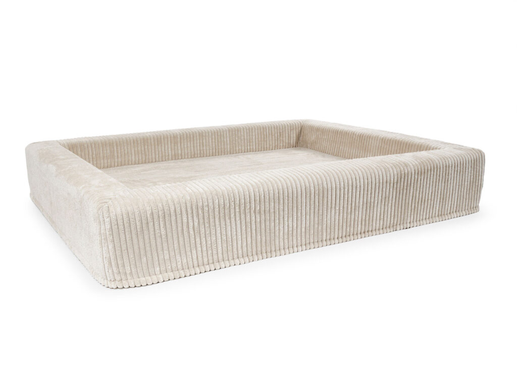 4L Textil Molly Hondenbed Corduroy Middelgrote Honden Hondenmand Wasbaar Met Hoes Donkerbruin Cover 80x60 Cm 1424887328