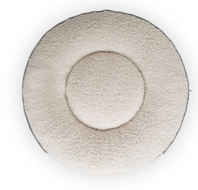 Hondenmand Snuggle Cave Donut Ribbed Grijs - Afbeelding 4