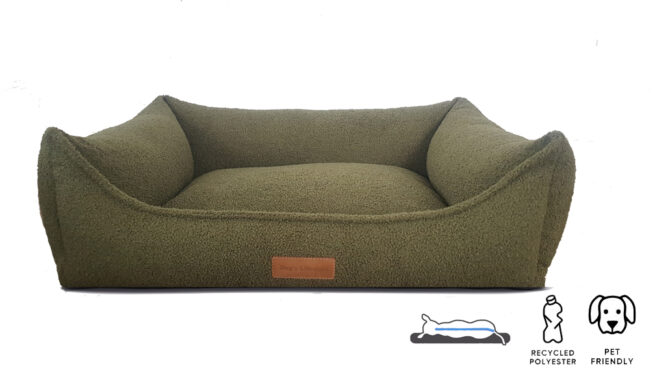 Hondenmand Bouclé Groen - Afbeelding 2