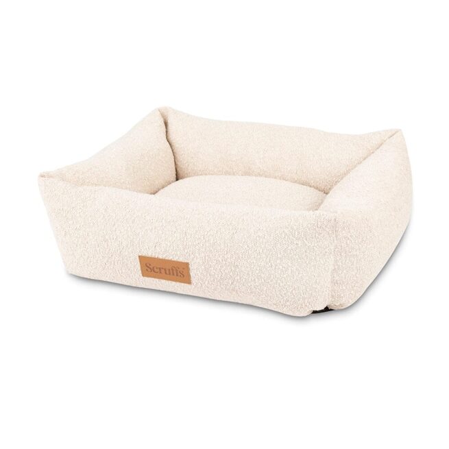Kleine hondenmand Hondenmand Scruffs Boucle Ivory