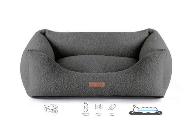 Dog's Lifestyle Hondenmand Boucle Antraciet