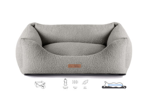 Dog's Lifestyle Hondenmand Boucle Grijs