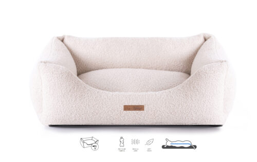Dog's Lifestyle Hondenmand Boucle Ivoor  Ivory