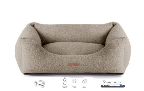 Dog's Lifestyle Hondenmand Boucle Taupe