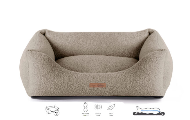 Dog's Lifestyle Hondenmand Boucle Taupe