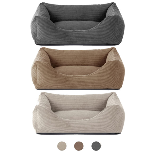 Dog's Lifestyle Orthopedische Hondenmand Ribbed Bruin - Afbeelding 4