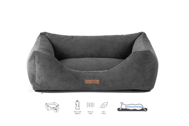 Dog's Lifestyle Orthopedische Hondenmand Ribbed Antraciet