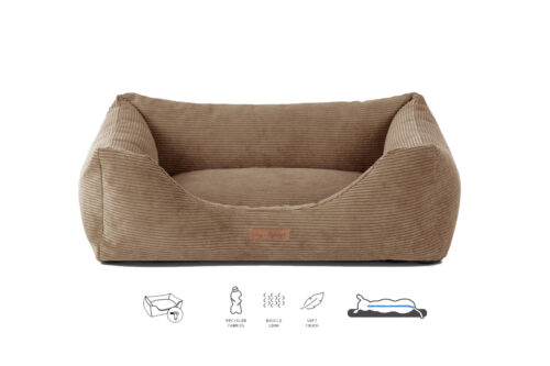 Dog's Lifestyle Orthopedische Hondenmand Ribbed Bruin