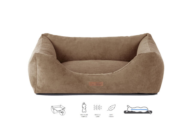 Dog's Lifestyle Orthopedische Hondenmand Ribbed Bruin