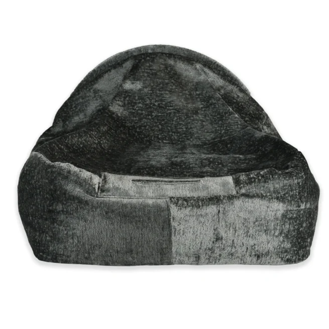Kona Cave® Hondenmand Snuggle Cave Chenille Velvet Grijs (pre-order) - Afbeelding 4