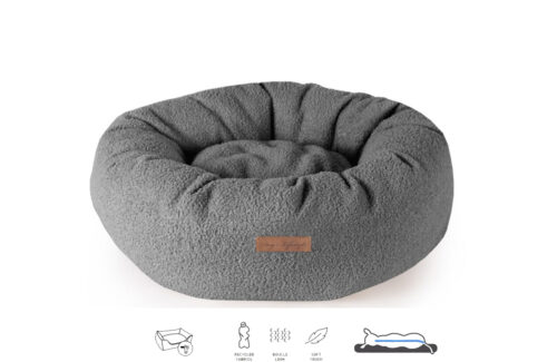 Donut Hondenmand Orthopedisch Boucle Antraciet