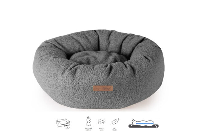 Donut Hondenmand Orthopedisch Boucle Antraciet