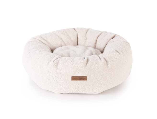 Donut Hondenmand Orthopedisch Boucle Ivory - Afbeelding 2