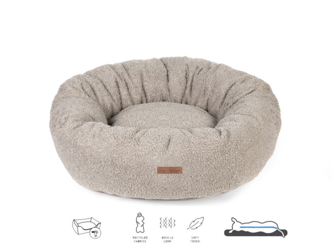 Donut Hondenmand Orthopedisch Boucle Taupe