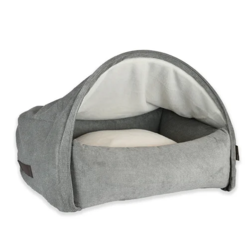 Kona Cave® Hondenmand Snuggle Cave Corduroy Grijs (pre-order)