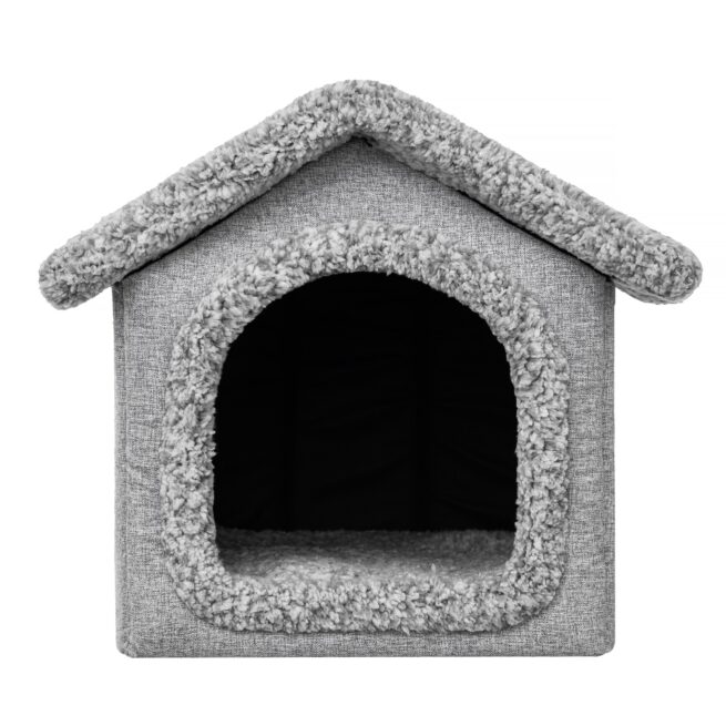 Hondenhuisje Supersoft Fluffy Deluxe Grijs - Afbeelding 2