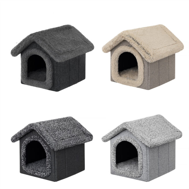 Hondenhuisje Supersoft Fluffy Deluxe Grijs - Afbeelding 6