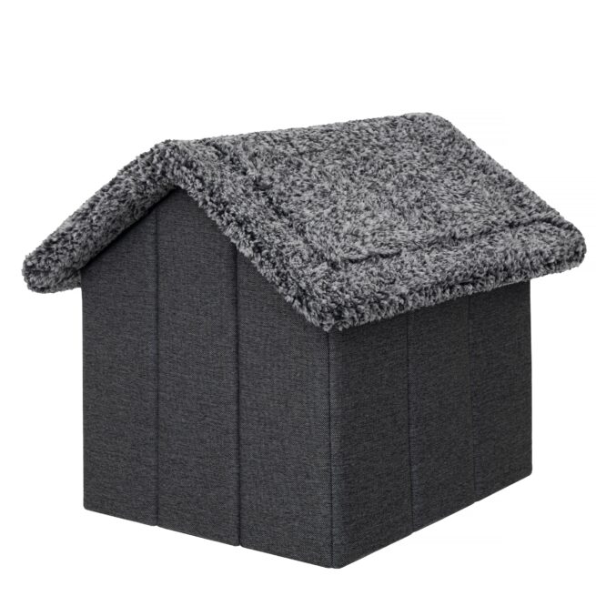 Hondenhuisje Supersoft Fluffy Deluxe Antraciet/Grijs - Afbeelding 4