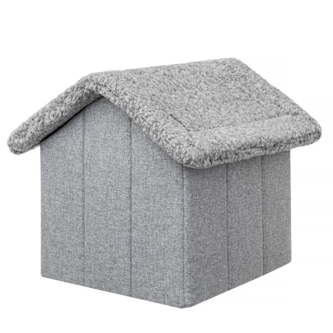 Hondenhuisje Supersoft Fluffy Deluxe Grijs - Afbeelding 4