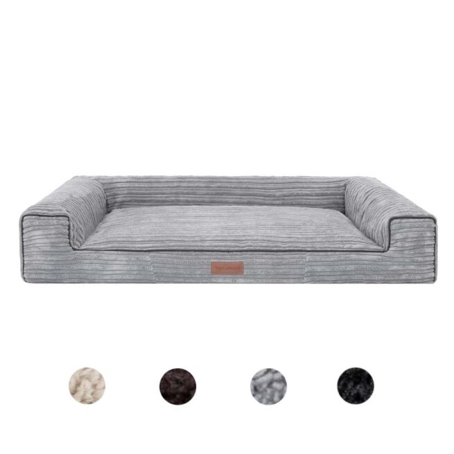 Hoes Hondenmand Lounge Bed Rib Corduroy