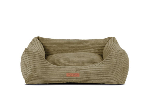 Hondenmand Ribbed Design Deluxe Olijfgroen