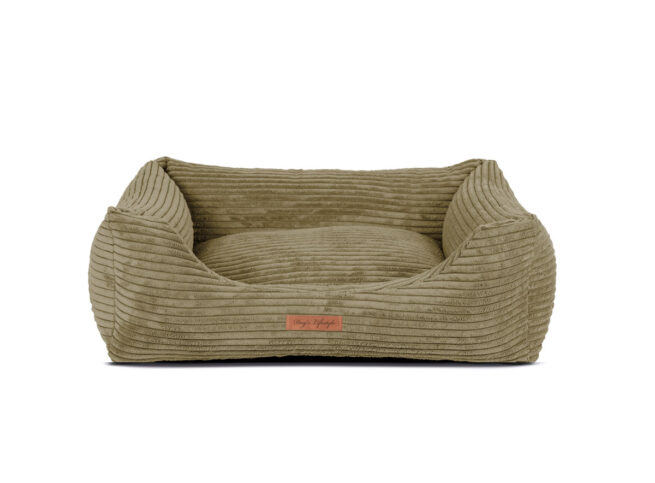 Hondenmand Ribbed Design Deluxe Olijfgroen