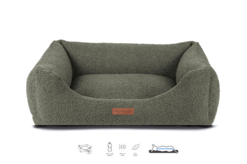 Hondenmand Boucle Orthopedisch Mosgroen