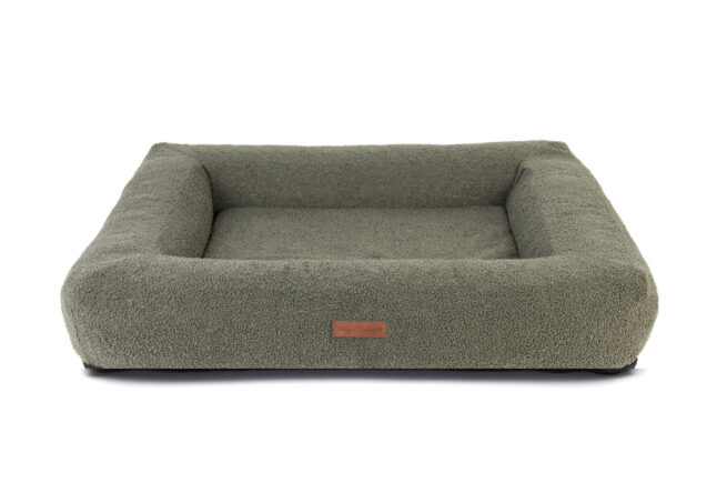 Orthopedische Hondenmand Boucle Rechthoek Mosgroen - Afbeelding 2