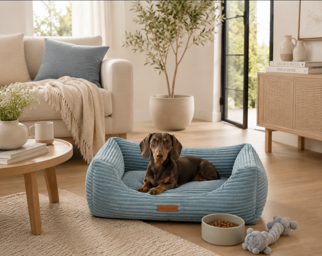 Dog's Lifestyle Orthopedische Hondenmand Ribbed Deluxe Petrol Blauw Orthopedische Hondenmand Ribbed Deluxe Petrol Blauw - Afbeelding 6