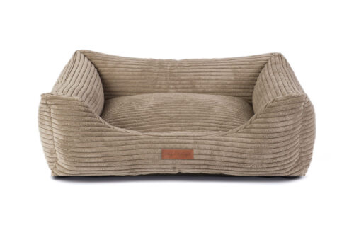 Hondenmand Ribbed Deluxe Taupe Orthopedisch